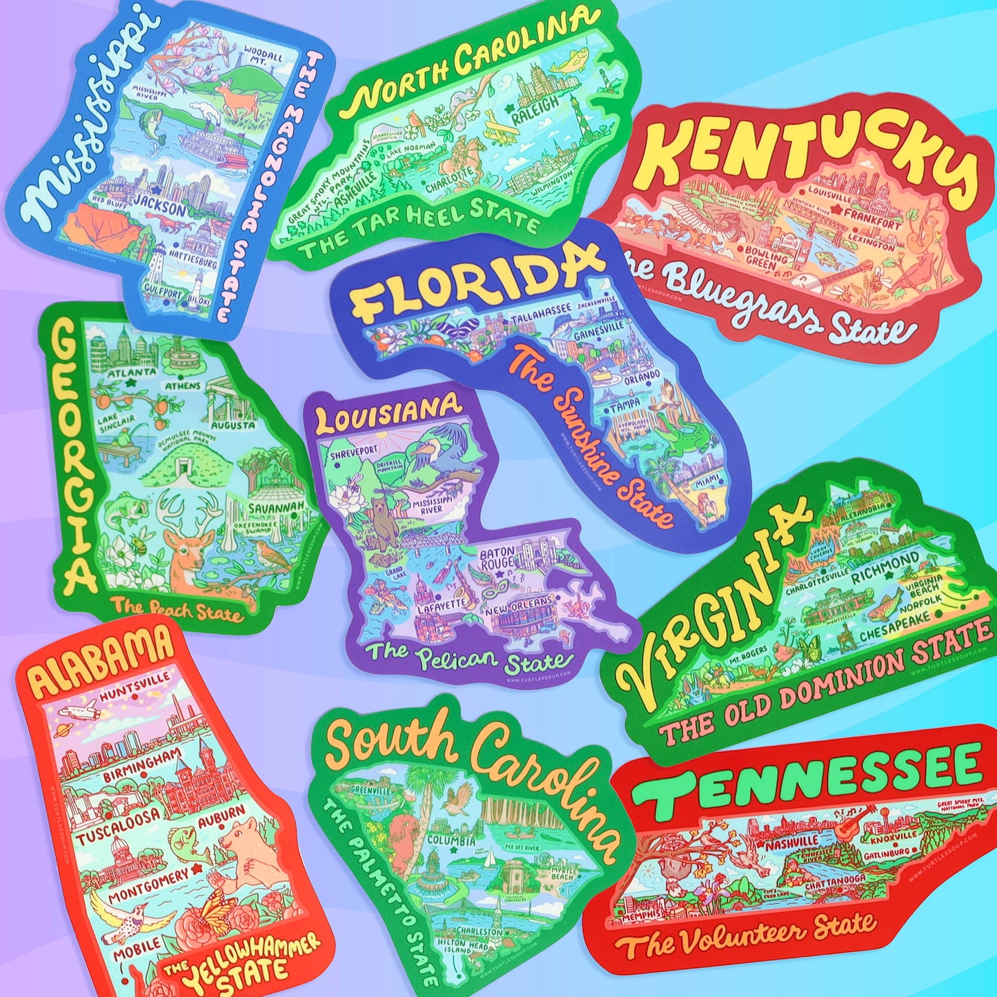 North Carolina Map Tar Heel State Car Decal Vinyl Sticker